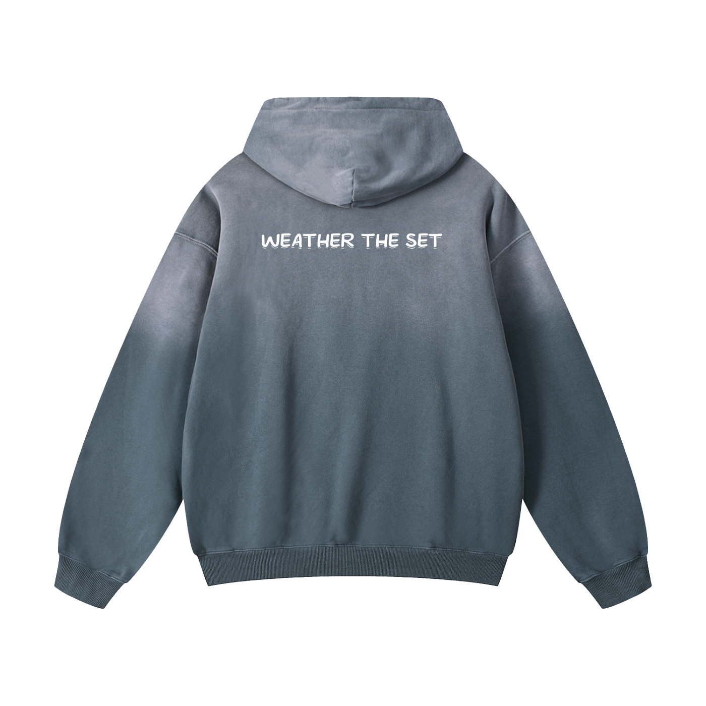 Heavyweight Sunfade Oversized "WEATHER THE SET" Hoodie