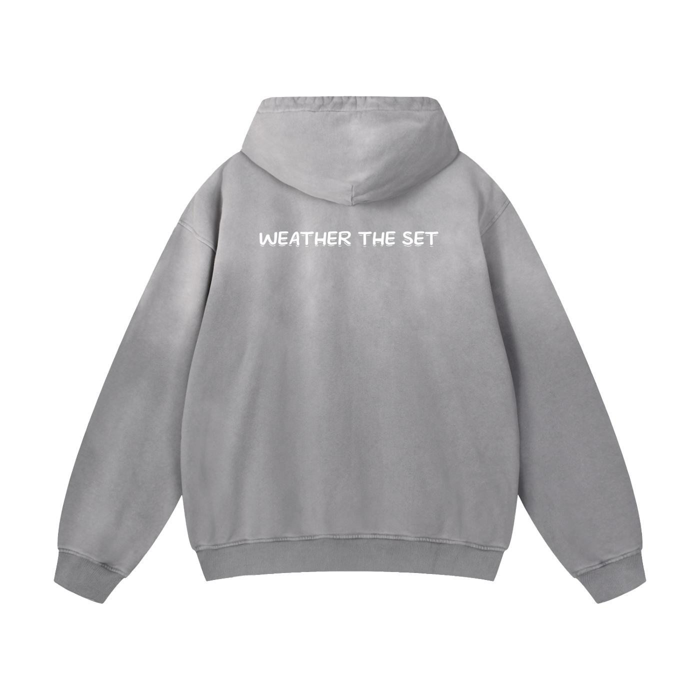 Heavyweight Sunfade Oversized "WEATHER THE SET" Hoodie