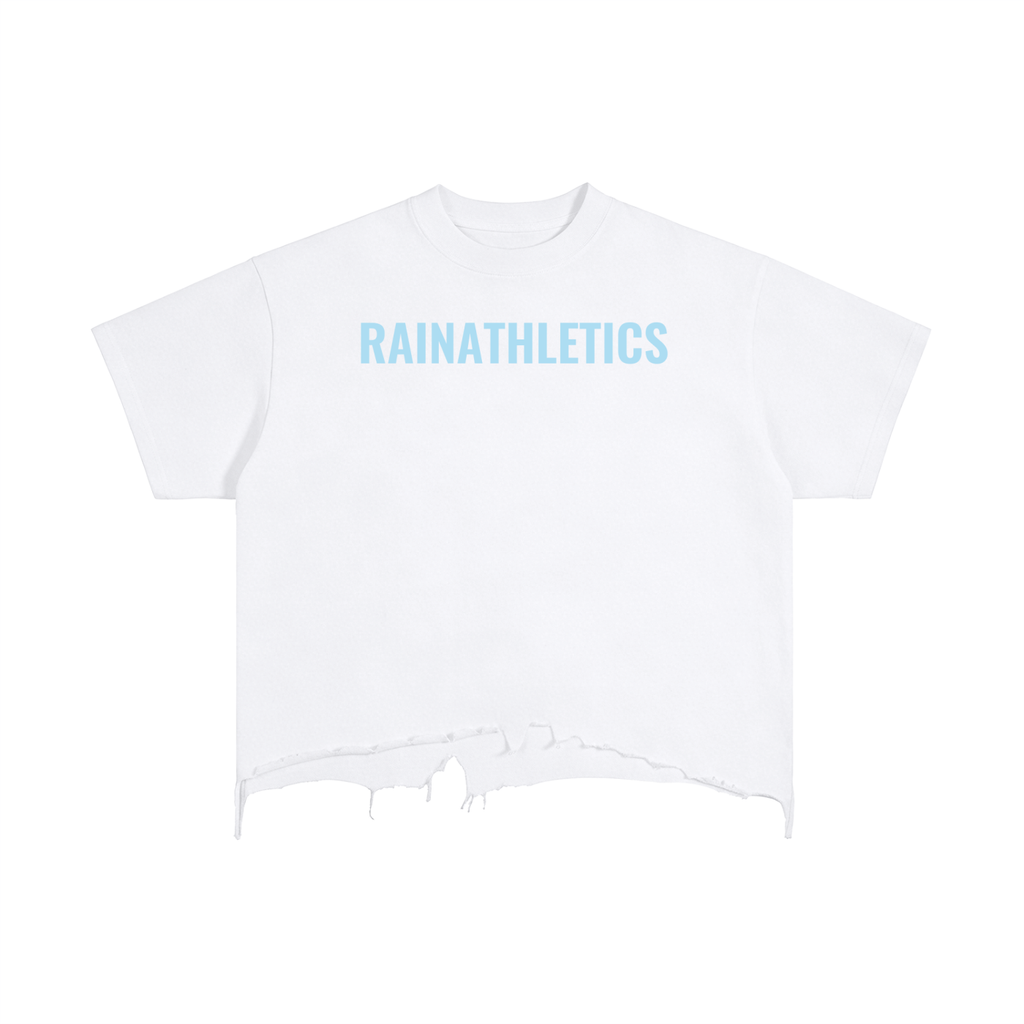 Vintage Wash Boxy Distressed Hem T-Shirt