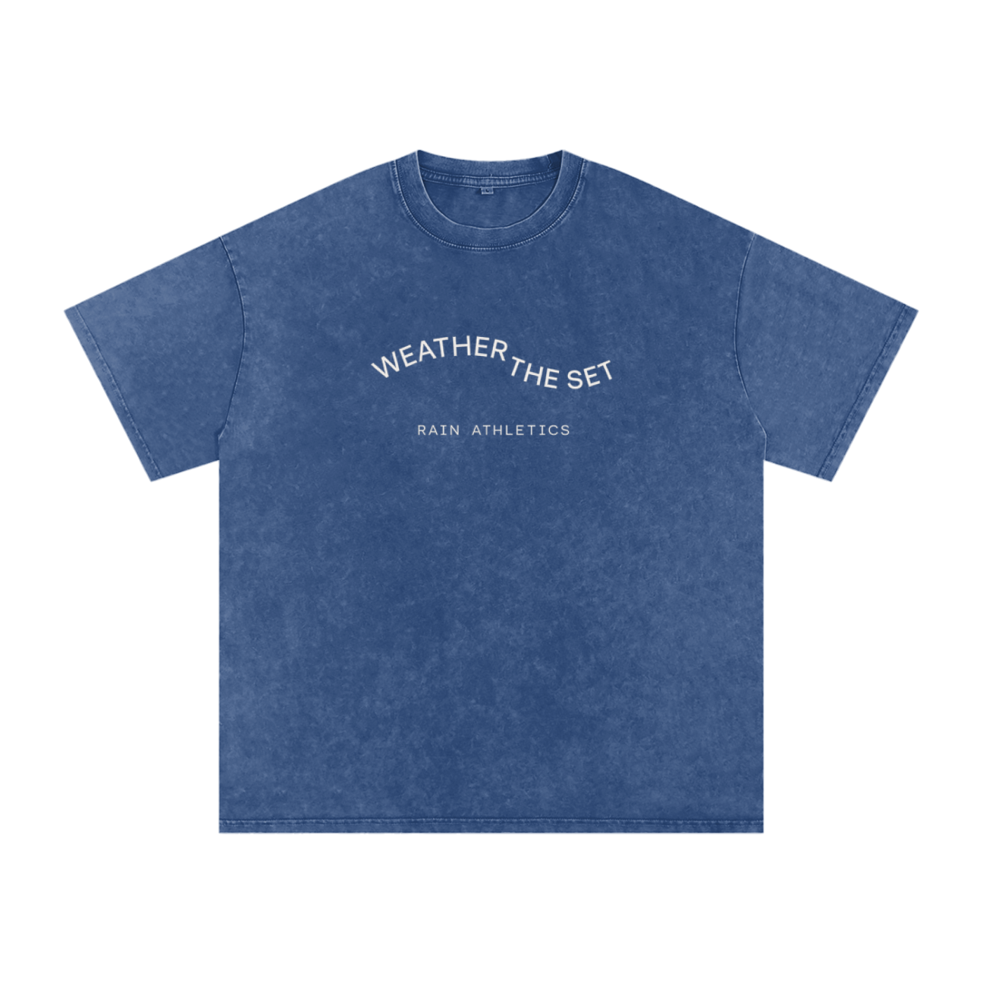 Snow Washed Oversized "WEATHER THE SET" T-Shirt