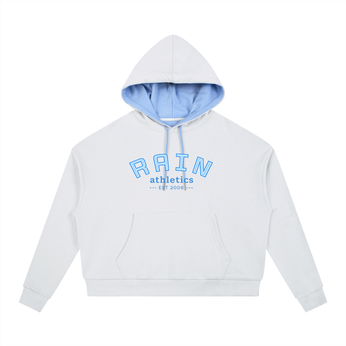 Contrast "WEATHER THE SET" Drawstring Hoodie