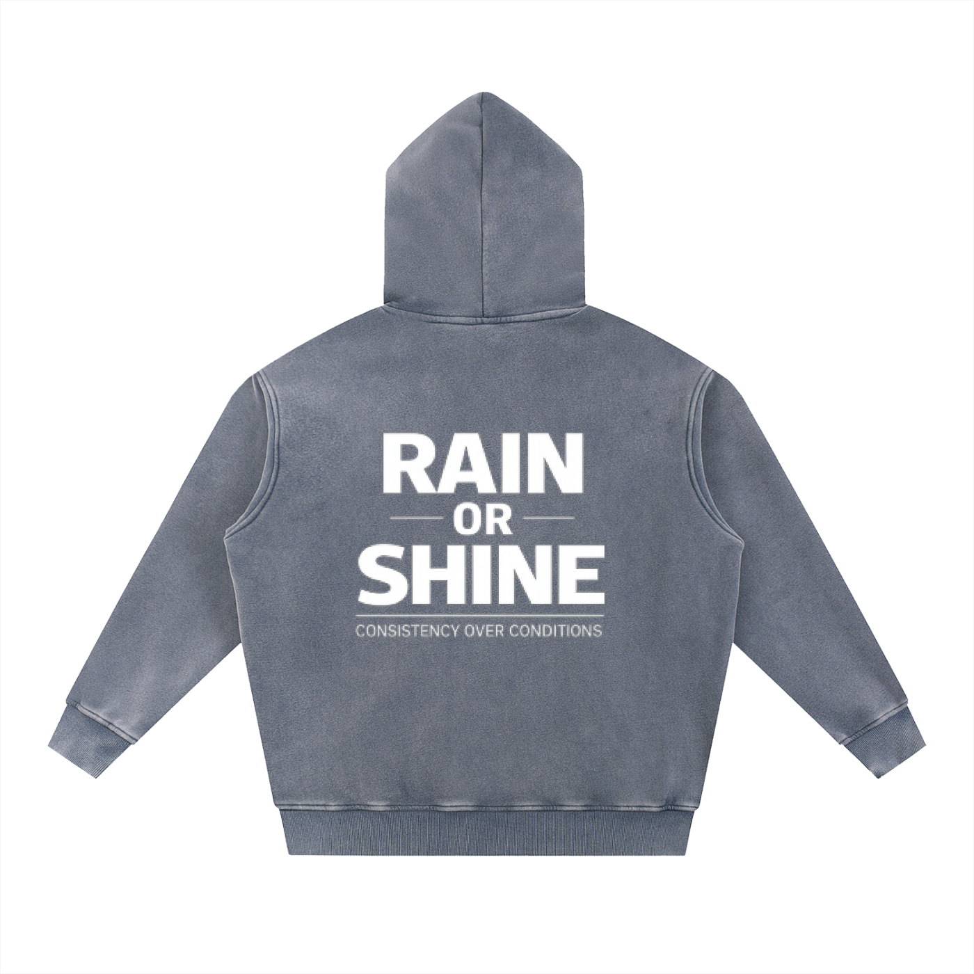 Snow Wash Fleece Oversize Hoodie