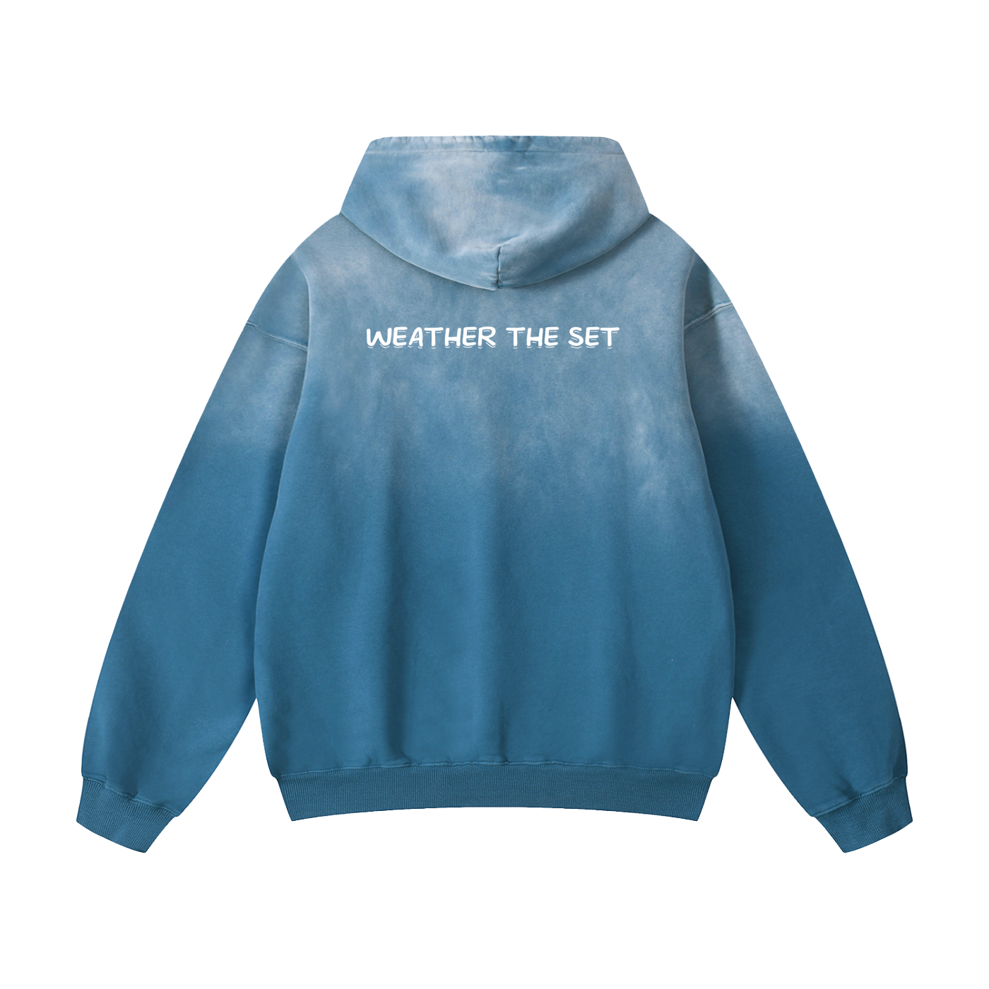 Heavyweight Sunfade Oversized "WEATHER THE SET" Hoodie
