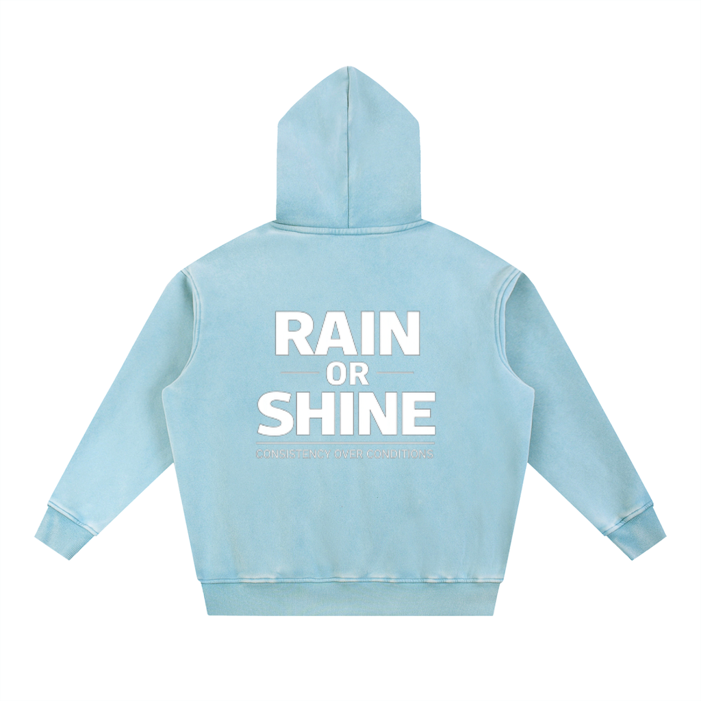 Snow Wash Fleece Oversize Hoodie
