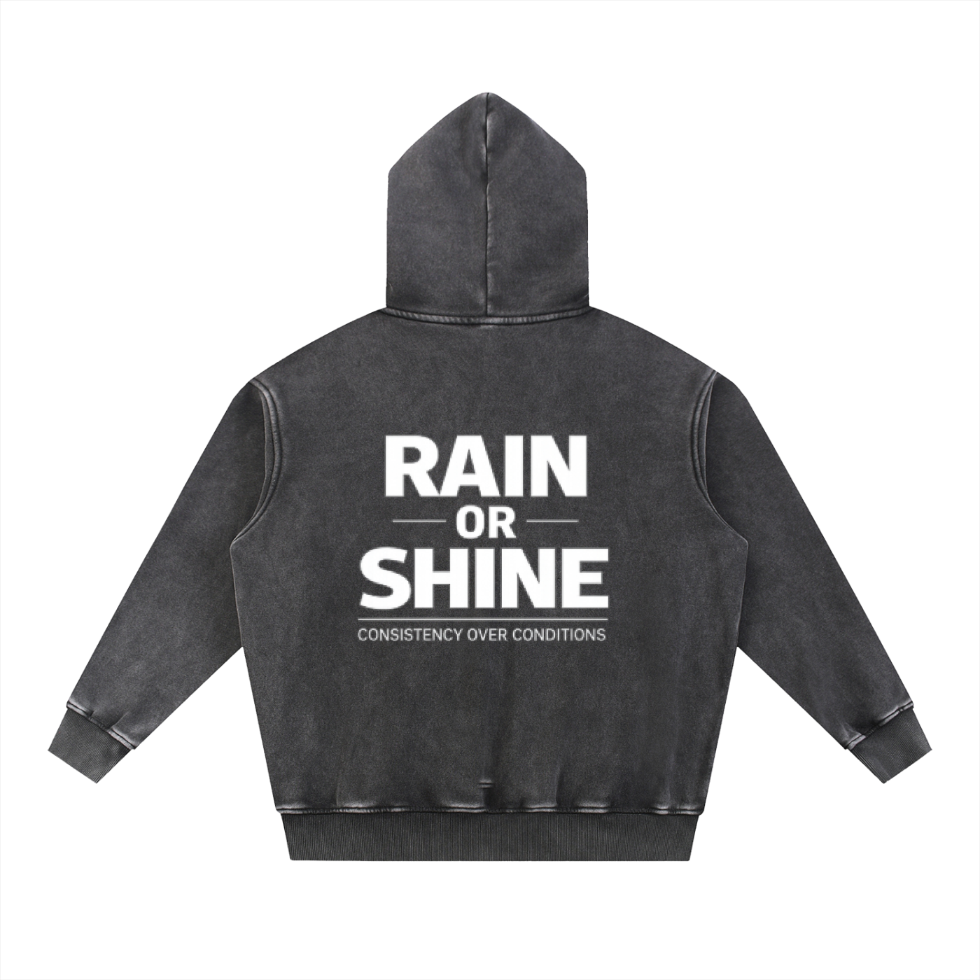 Snow Wash Fleece Oversize Hoodie