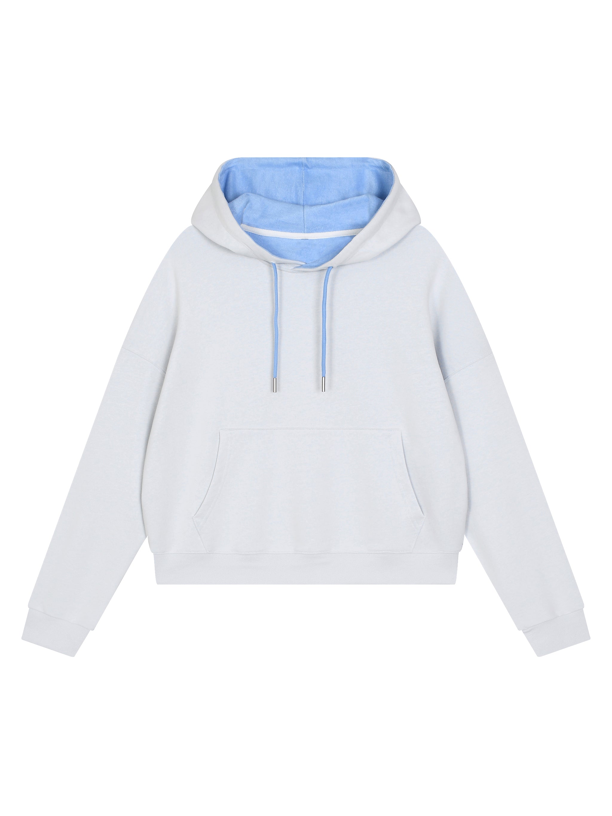 Contrast "WEATHER THE SET" Drawstring Hoodie